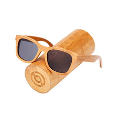 Lunettes de soleil en bois Downtown Coal, verres gris polarisés