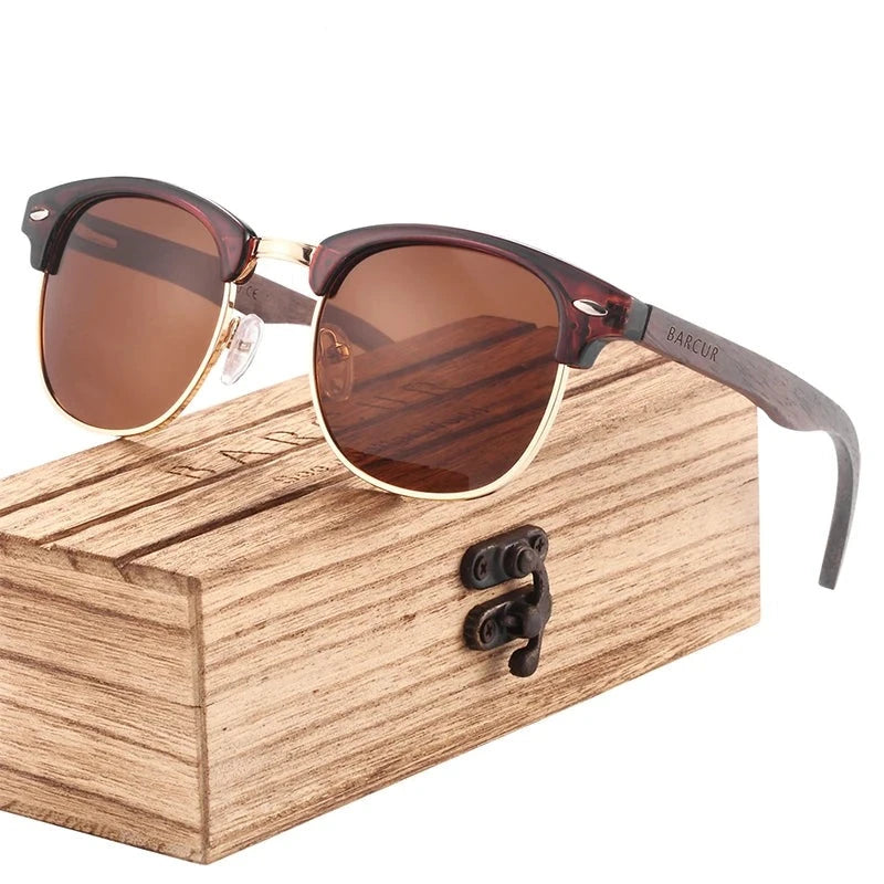 Lunettes de soleil en bois - Sydney Walnut