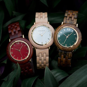 Montre en bois femme - Éclat Éternel Perle