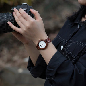 Montre en bois femme - Éclat d'Ambiance Ambre