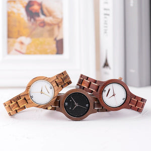 Montre en bois femme - Éclat d'Ambiance Ambre