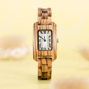 Montre en bois femme - Élégance Royale Lunaire