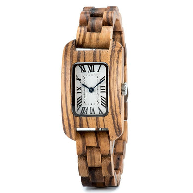 Montre en bois femme - Élégance Royale Lunaire