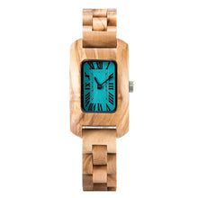 Montre en bois femme - Élégance Royale Marine