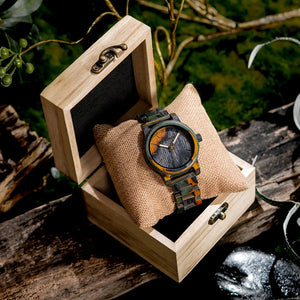 Montre en bois homme - Fusion Temporelle