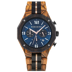 Montre en bois homme - Vague d'Azur