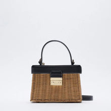 Sac à main en rotin à bandoulière - Lucille