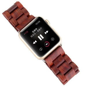 Bracelet Coque Apple Watch en bois - Marron foncé - Accessoires | Terre du bois