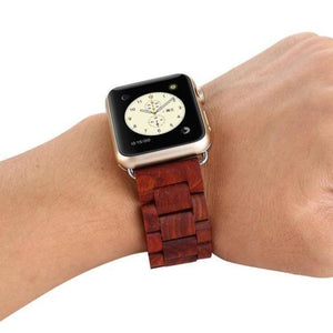 Bracelet Coque Apple Watch en bois - Marron foncé - Accessoires | Terre du bois