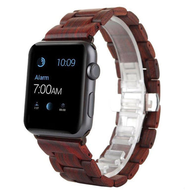 Bracelet Coque Apple Watch en bois - Marron foncé - Accessoires | Terre du bois
