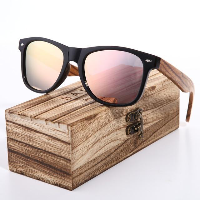 Lunettes de soleil branches en bois - Amsterdam