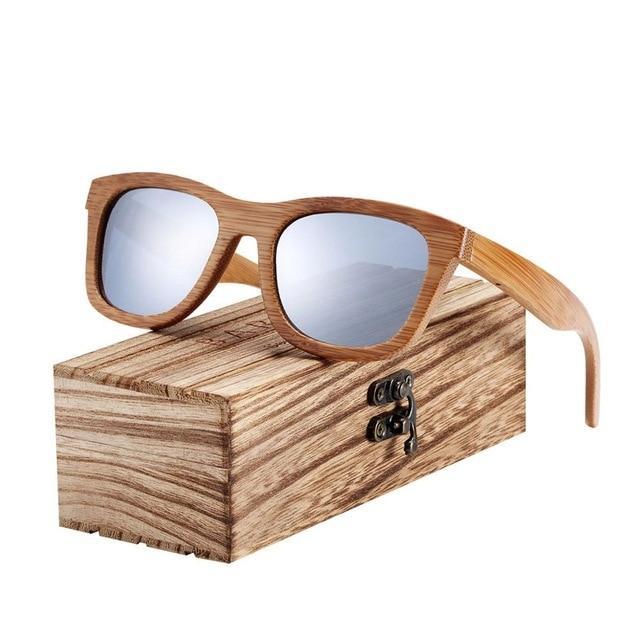 Lunettes de soleil en bois - Downtown Silver