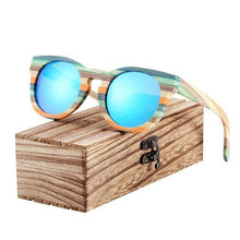 Lunettes de soleil en bois ronde - Hawaï Beach