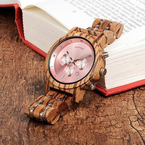 Montre en bois - Timepieces - Pink édition - Montre | Terre du Bois