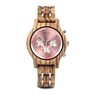 Montre en bois - Timepieces - Pink édition - Montre | Terre du Bois