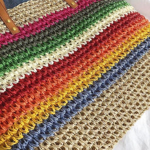 Sac à main en paille de plage - Olivia