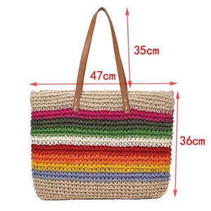Sac à main en paille de plage - Olivia