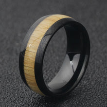 Bague en bois - Bambou & Carbone - Accessoires | Terre du Bois