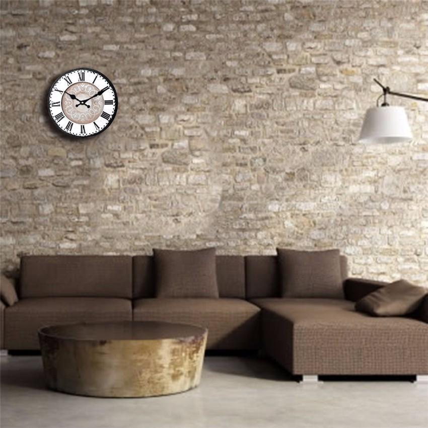 Horloge Murale En Bois D30 Cm Design Et Moderne Noir Et Blanc horloge-murale-en-bois-d30-cm-design-et-moderne-noir-et-blanc