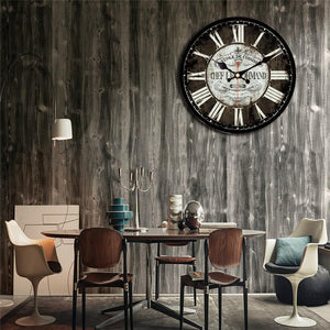 Horloge en bois 30x30cm - École de cuisine / Chef le Normand - Décoration | Terre du bois