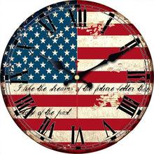 Horloge murale en bois ronde D30 cm - Etats-Unis
